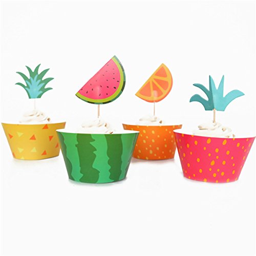 Algopix Similar Product 6 - BESTOYARD Hawaii Pineapple Cupcake
