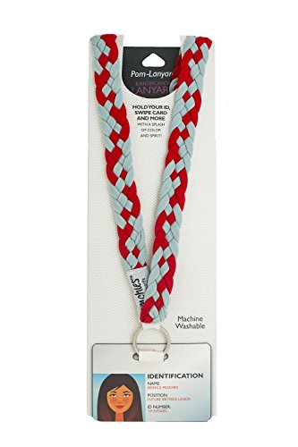 Algopix Similar Product 7 - PomLanyard- Red/Perla
