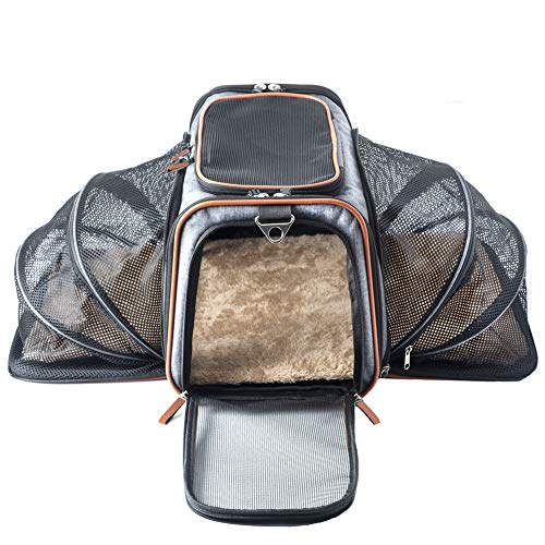 Algopix Similar Product 16 - 2 Side Expandable Cat Carrier and Small