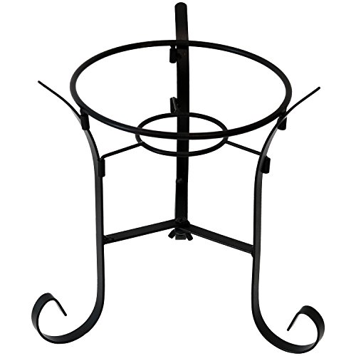 Algopix Similar Product 6 - Sunnydaze Black Steel Gazing Ball Stand