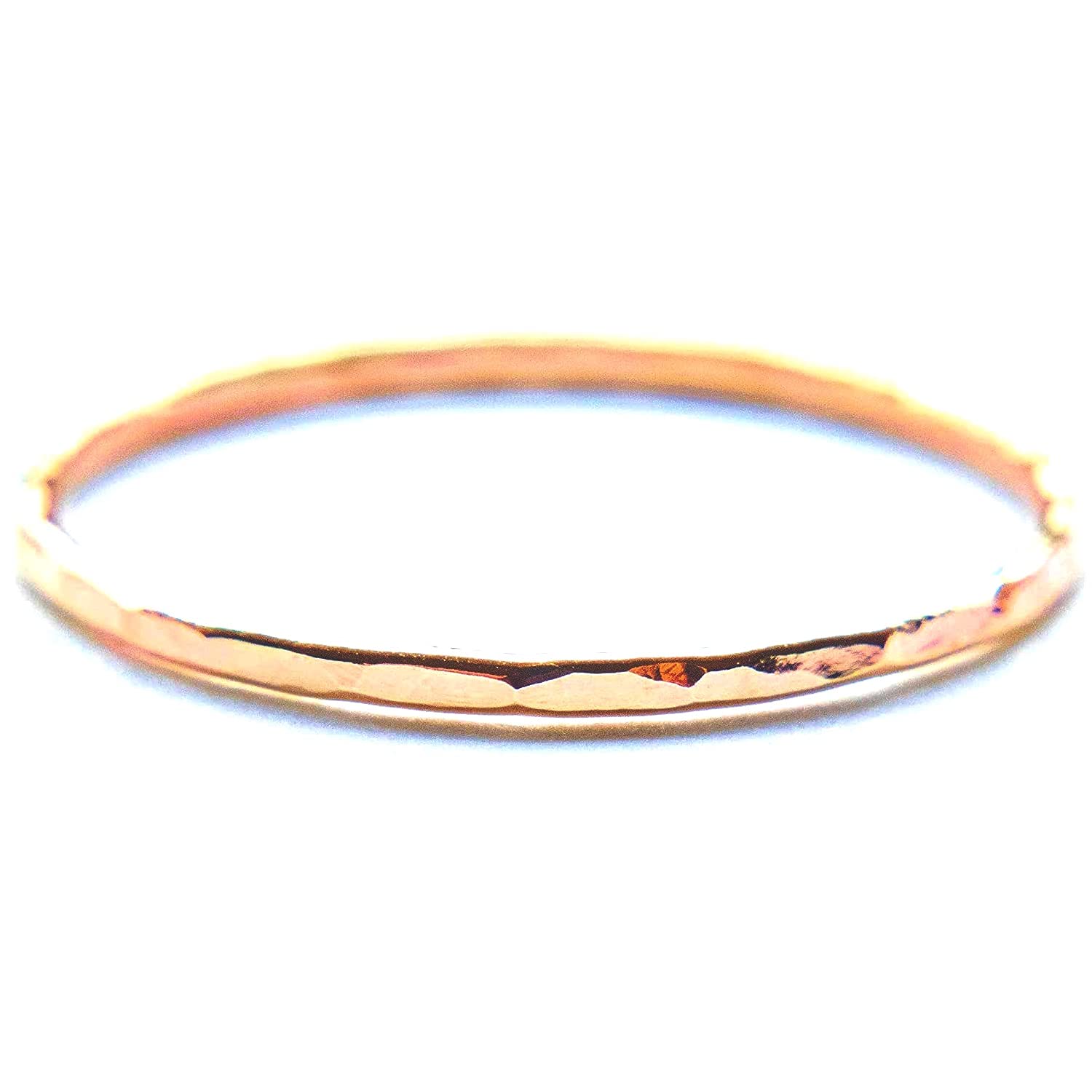 Algopix Similar Product 18 - 1 Hammered Stacking Ring  14k Rose