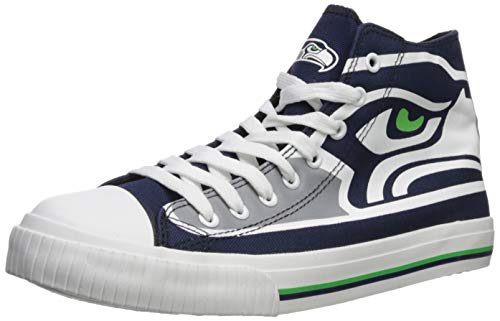 Algopix Similar Product 18 - NFL Mens High Top Big Logo Canvas Shoe