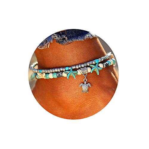 Algopix Similar Product 17 - FINETOO Starfish Multilayer Charm