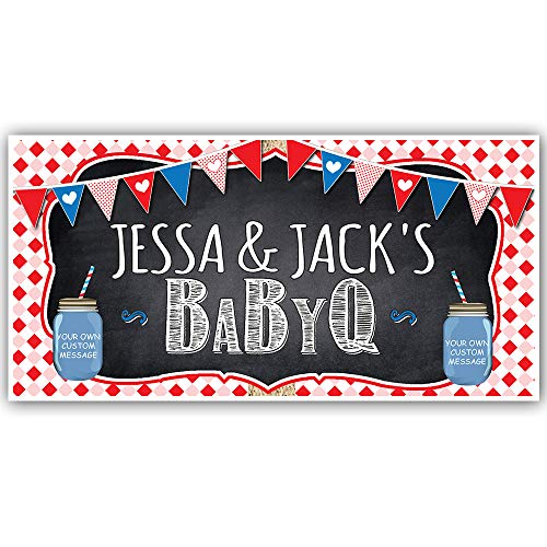 Algopix Similar Product 3 - BabyQ Baby Shower Personalized Banner