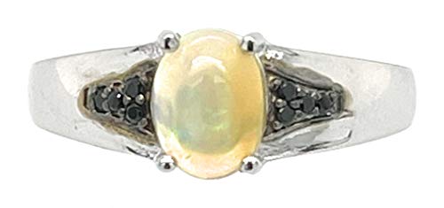 Algopix Similar Product 9 - Genuine Ethiopian Opal Cabochan Black