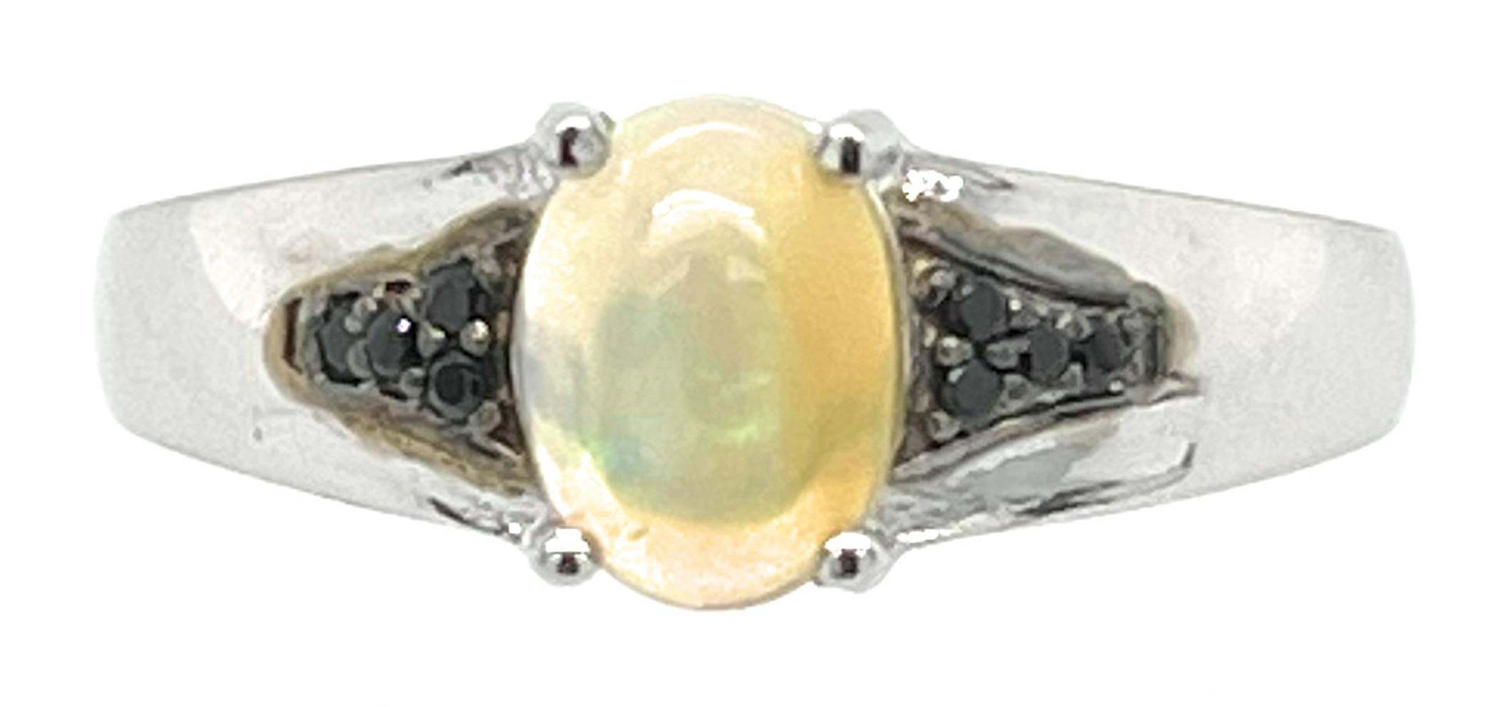 Algopix Similar Product 5 - Genuine Ethiopian Opal Cabochan Black