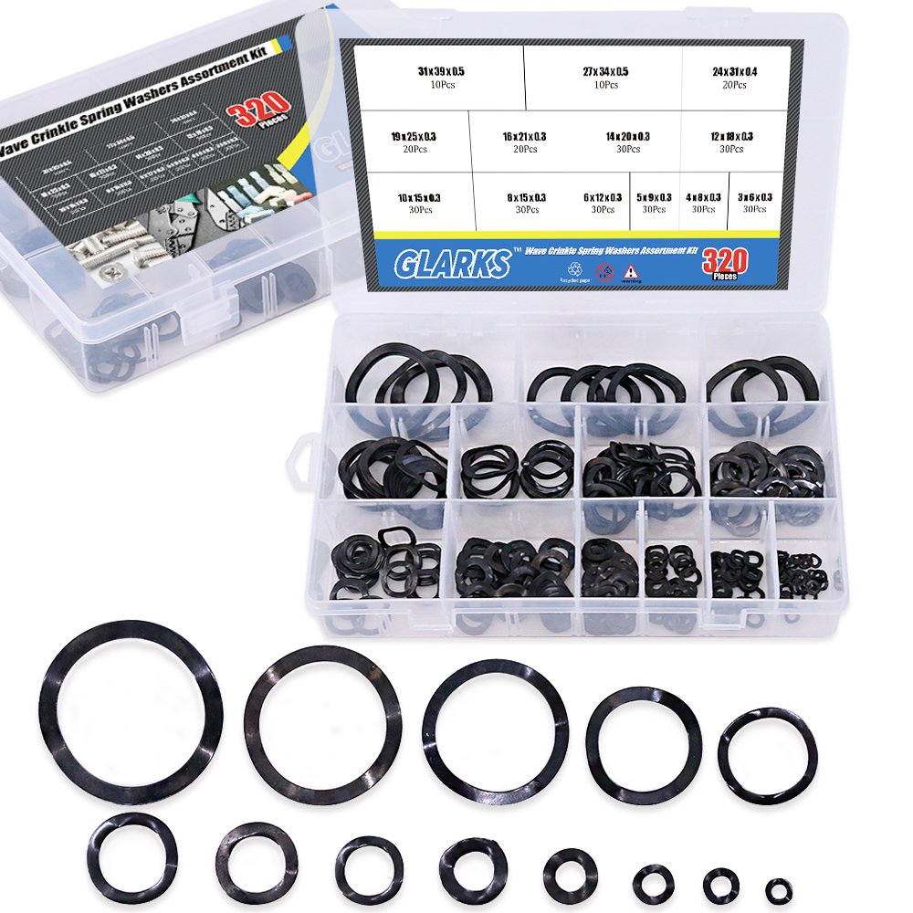 Algopix Similar Product 18 - Glarks 320Pcs Carbon Steel Compression