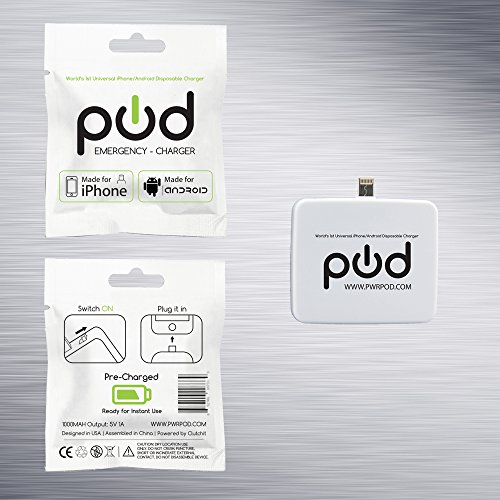 Algopix Similar Product 4 - PWRPOD Disposable Emergency 2in1