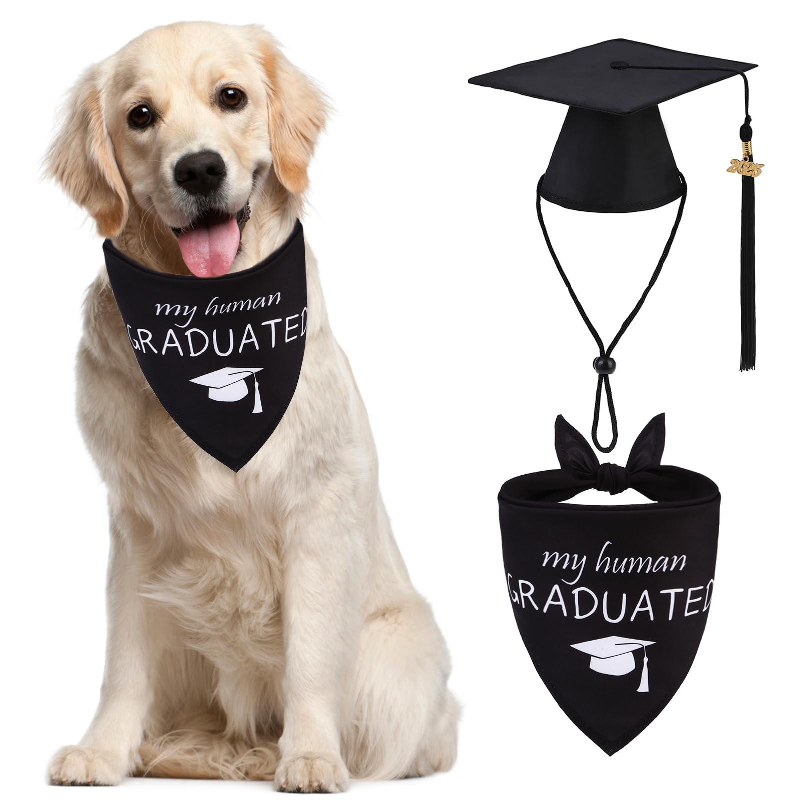 Algopix Similar Product 8 - PUPTECK Dog Birthday Bandana Scarf with