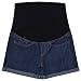Algopix Similar Product 2 - Maternity Denim Jean Shorts Lounge