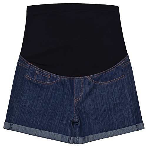 Algopix Similar Product 13 - Maternity Denim Jean Shorts Lounge