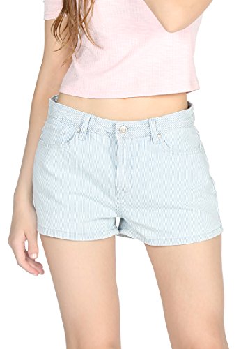 Algopix Similar Product 16 - London Rag Womens Denim Striped Slim