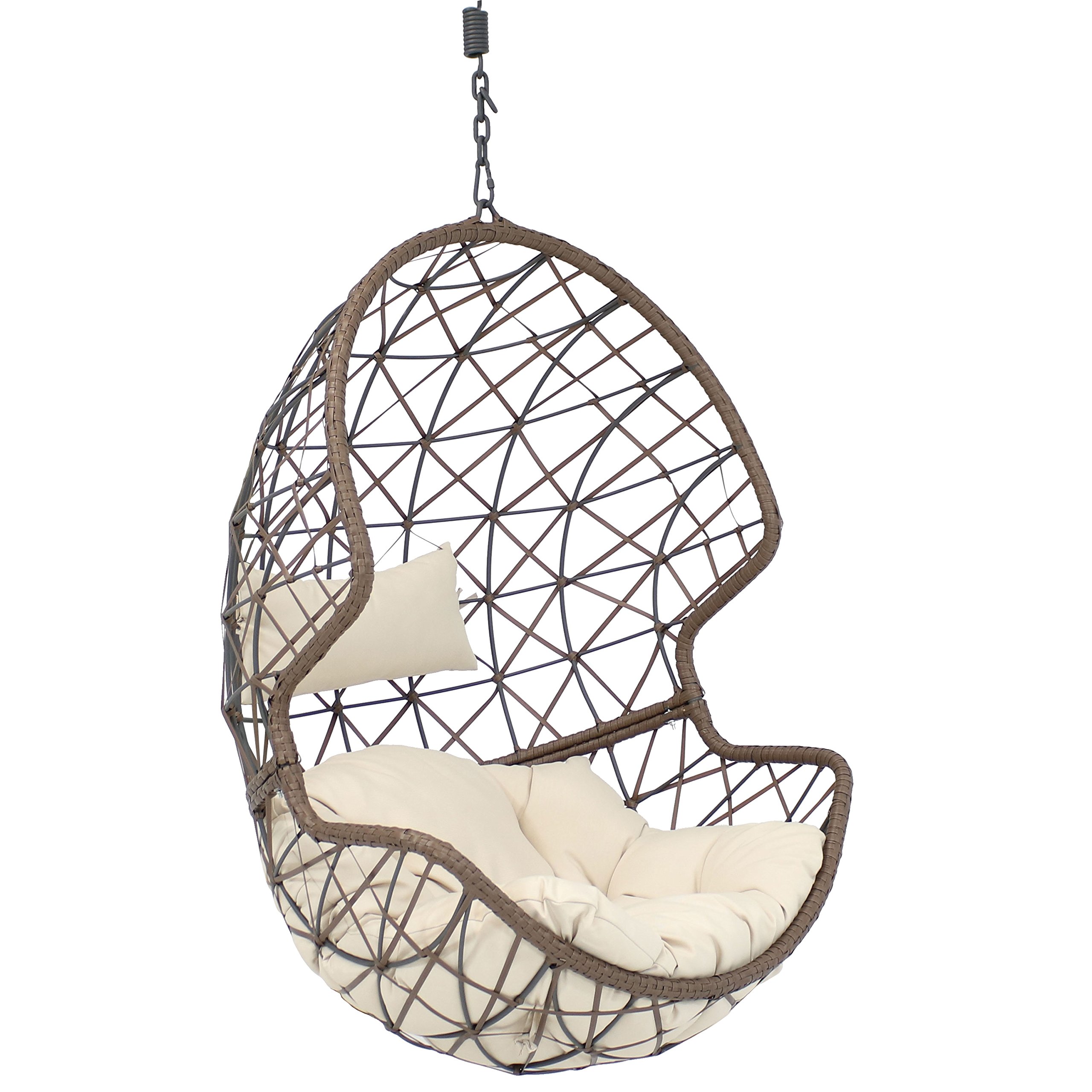 Algopix Similar Product 19 - Sunnydaze Danielle Hanging Egg Chair 