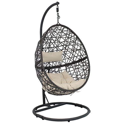 Algopix Similar Product 20 - Sunnydaze Caroline Hanging Egg Chair
