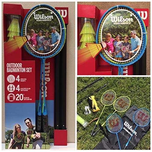 Algopix Similar Product 6 - Wilson Badminton 4pc Set - Blye Blue