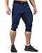 Algopix Similar Product 2 - FASKUNOIE Mens Cotton Casual Shorts