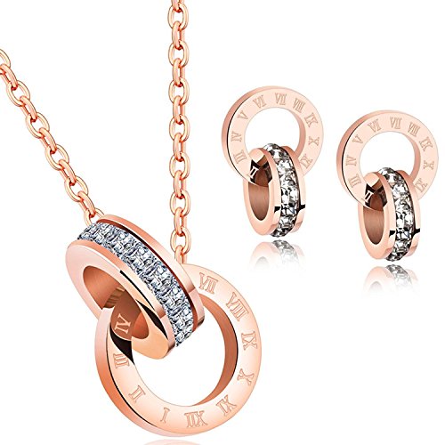 Algopix Similar Product 17 - Dainty Necklace for Women Roman Circle