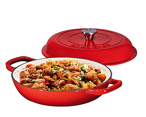 Algopix Similar Product 18 - Bruntmor Enameled Nonstick Cast Iron