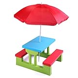 Algopix Similar Product 10 - TOBBI Colorful Kids Picnic Table Bench