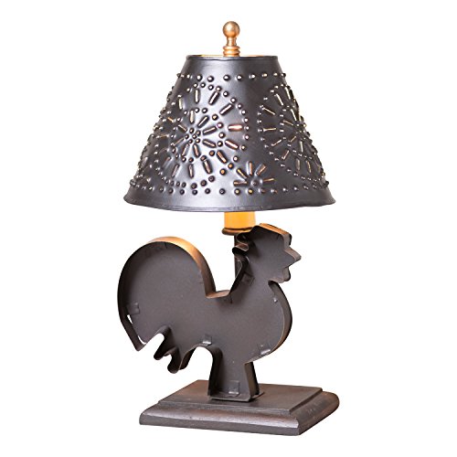 Algopix Similar Product 9 - Small Rooster Lamp with Shade