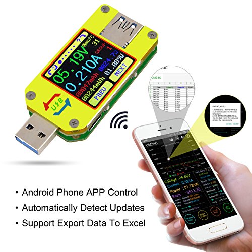 Algopix Similar Product 6 - MakerHawk UM34C USB Meter Tester