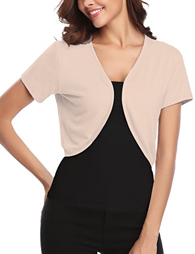 Algopix Similar Product 13 - Abollria Women Short Sleeve Bolero