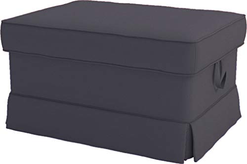 Algopix Similar Product 17 - The Heavy Cotton Ektorp Ottoman Cover