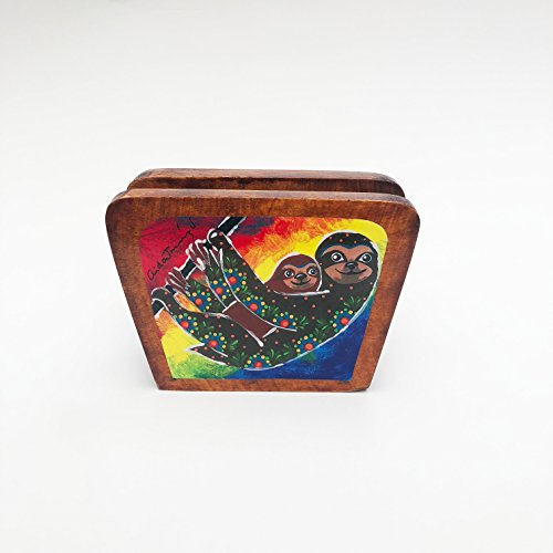 Algopix Similar Product 11 - Costa Rican Sloth print: napkin holder
