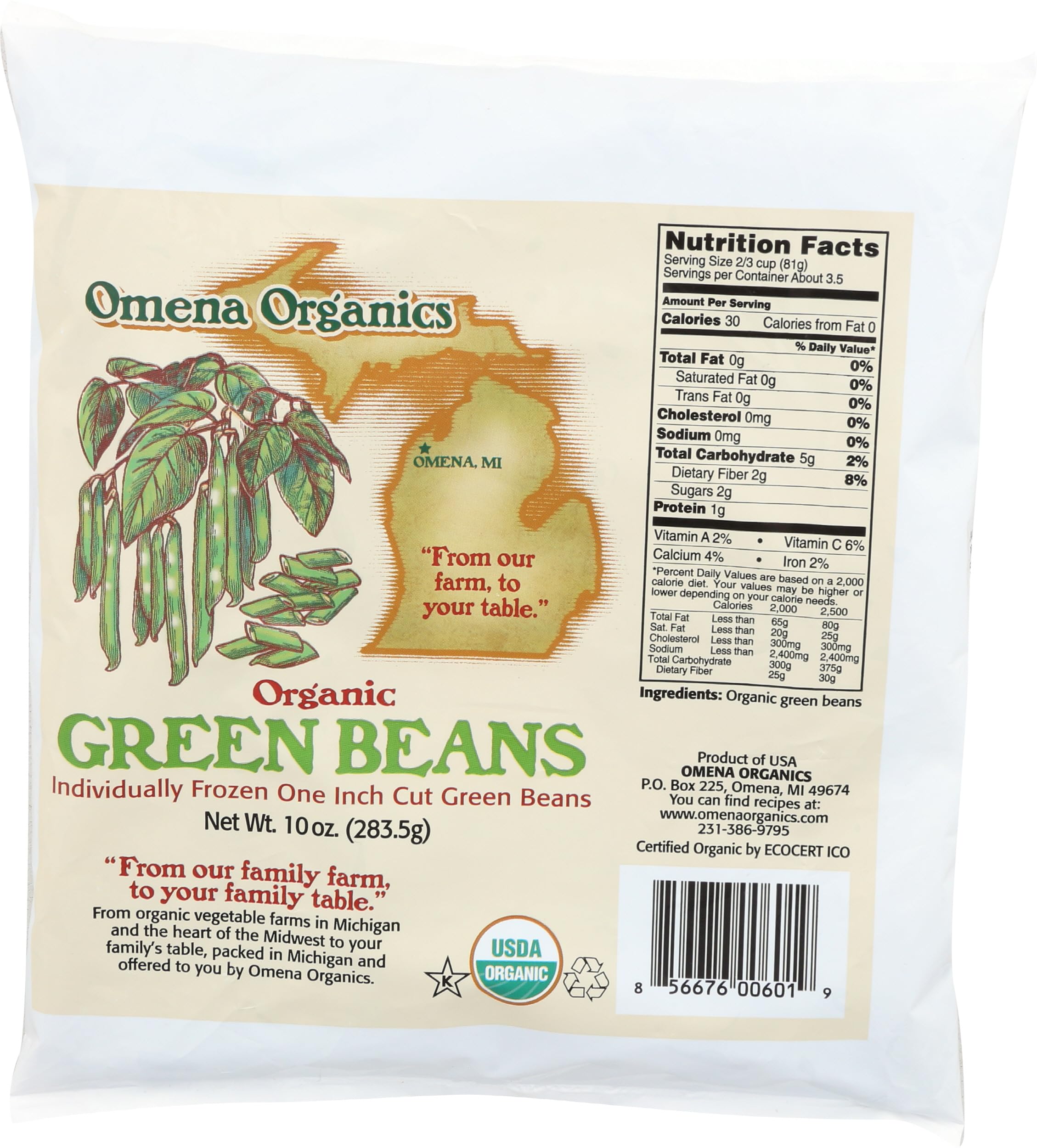 Algopix Similar Product 3 - OMENA ORGANICS Organic Green Beans 10