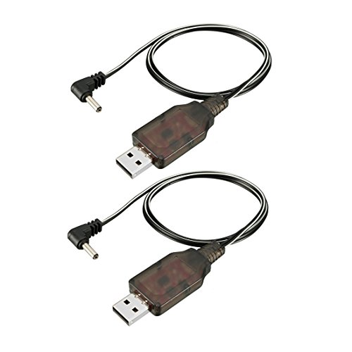 Algopix Similar Product 20 - uxcell 2pcs USB Charger Cable 35mm DC