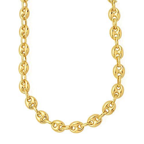 Algopix Similar Product 17 - 14k Yellow Gold Mariner Link Chain Mens