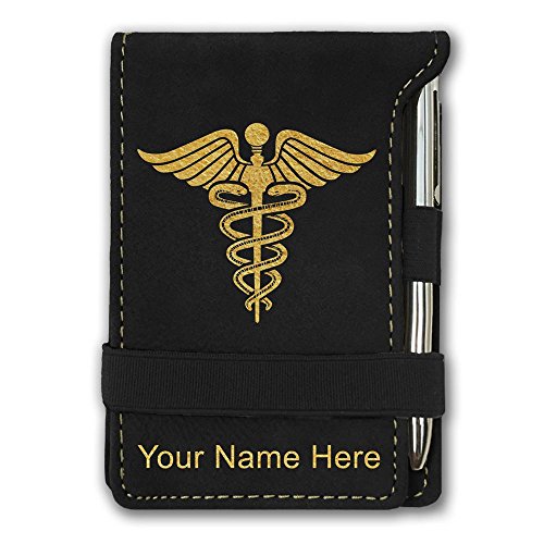 Algopix Similar Product 4 - Mini Notepad Caduceus Medical Symbol