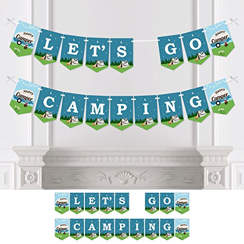 Algopix Similar Product 9 - Big Dot of Happiness Happy Camper