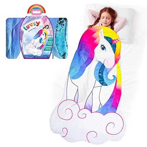 Algopix Similar Product 8 - Unicorn Snuggle Blanket Girls Cozy