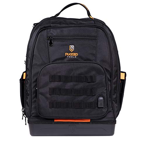 Algopix Similar Product 3 - Rugged Tools Worksite Tool Backpack 