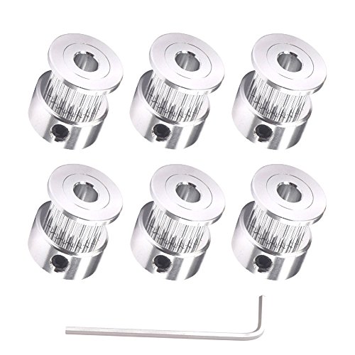 Algopix Similar Product 16 - Houkr 6PCS Aluminum 20Teeth GT2 Timing