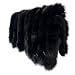 Algopix Similar Product 11 - Black Fur Fox for Hood Edge Fringe