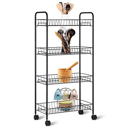 Algopix Similar Product 9 - Giantex 4 Tier Kitchen Metal Utility
