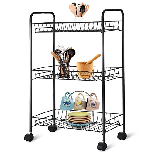Algopix Similar Product 18 - Giantex 3Tier Kitchen Metal Utility