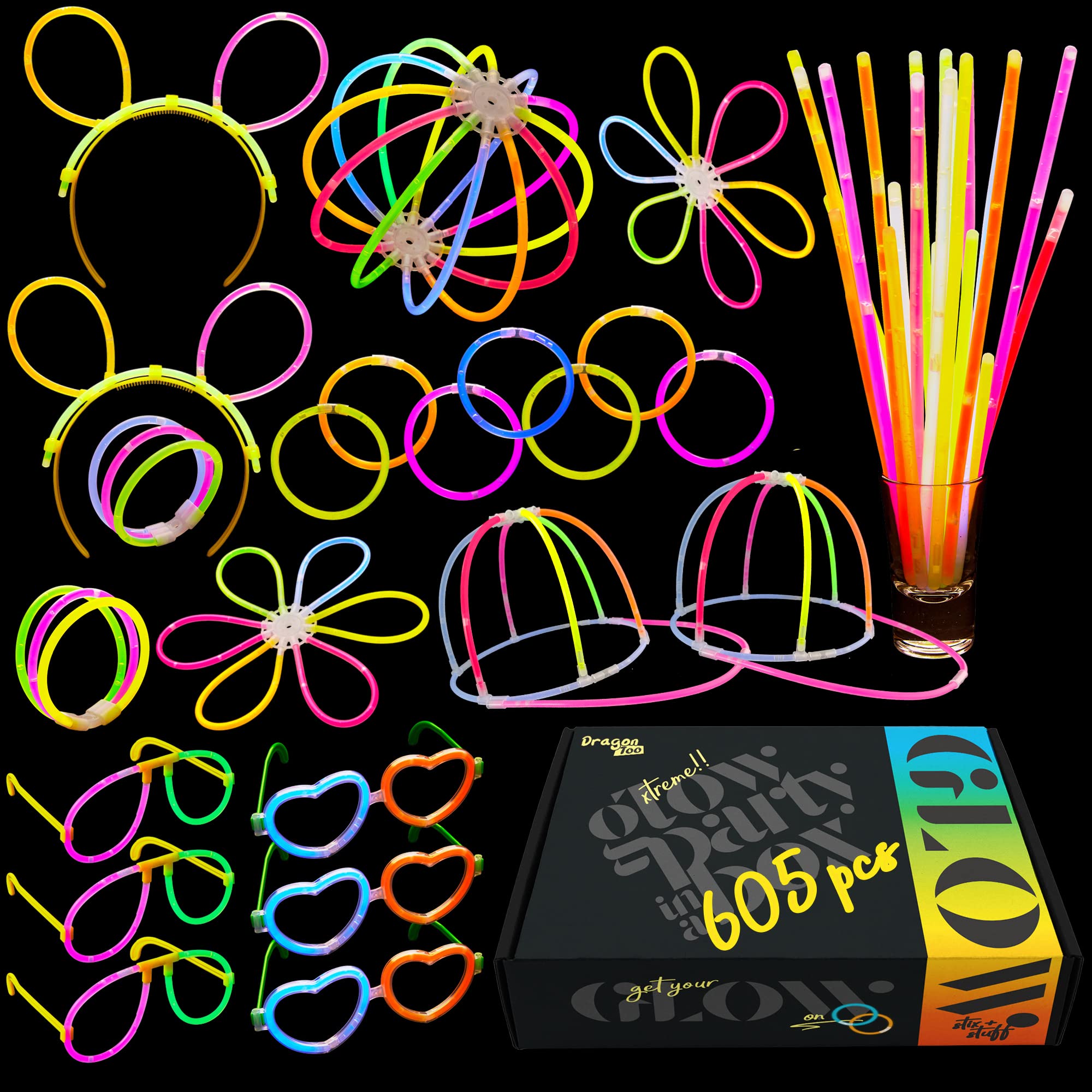 Algopix Similar Product 13 - Dragon Too Glow in The Dark Party