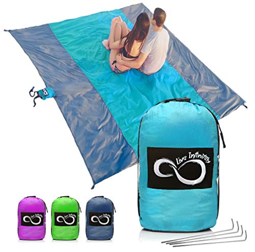 Algopix Similar Product 19 - Sand Free Beach Blanket 7 Person 9 x
