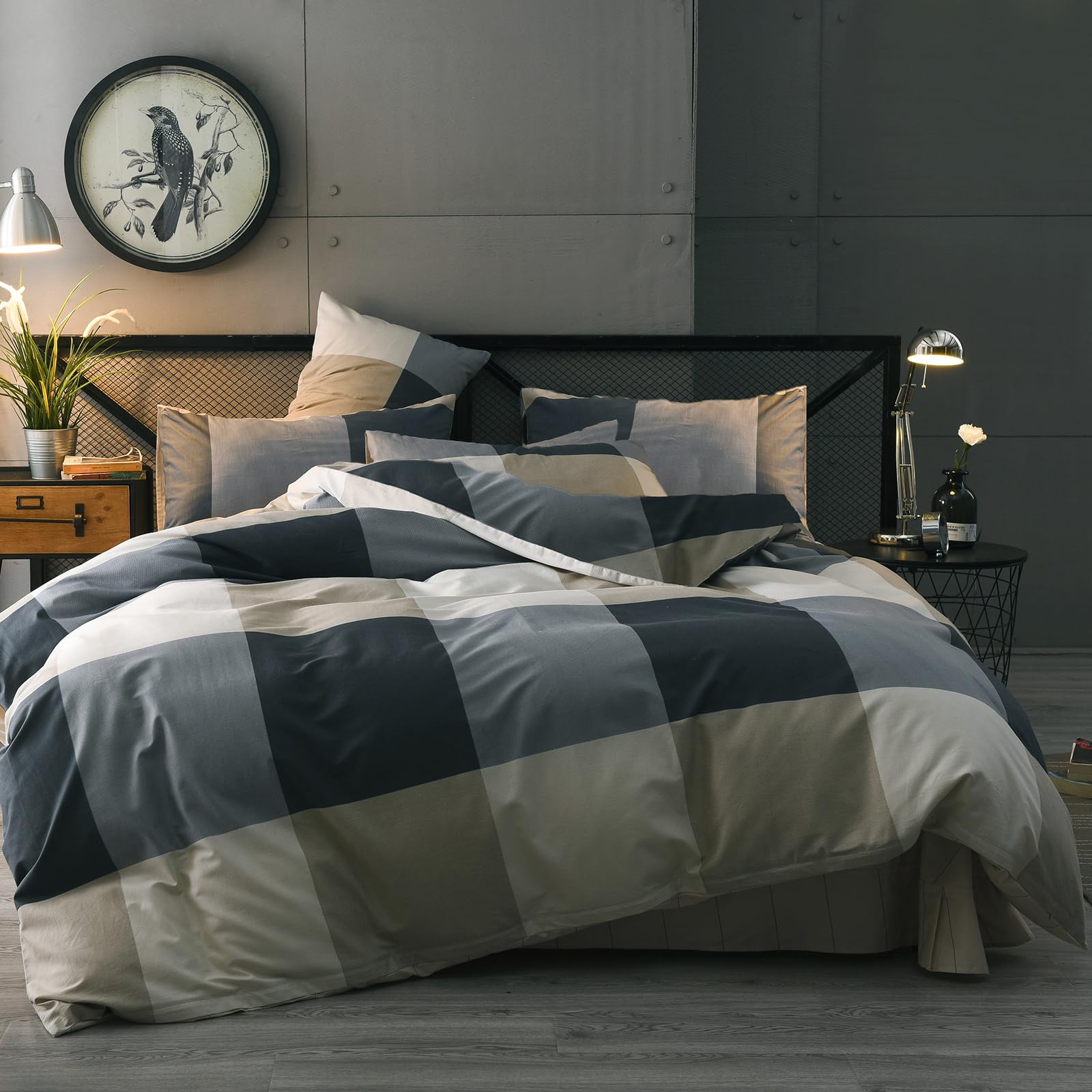 Algopix Similar Product 8 - mixinni Army Green Duvet Cover King