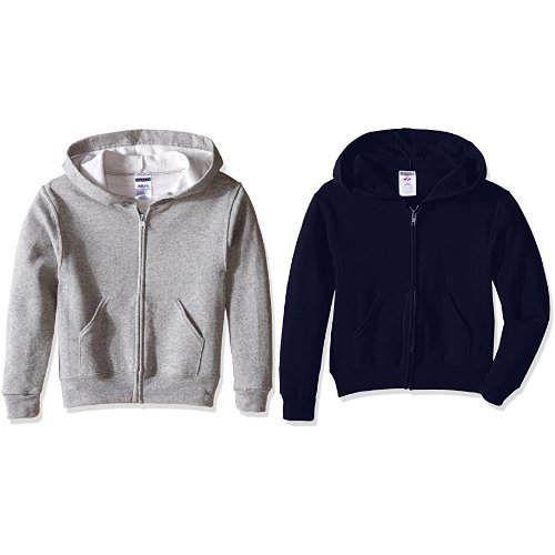 Algopix Similar Product 2 - Jerzees Youth Full Zip Hooded