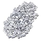 Algopix Similar Product 13 - Yibuy 200PCS Oval Aluminum Clip Ferrule