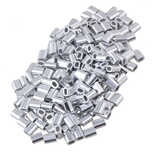 Algopix Similar Product 9 - Yibuy 200PCS Oval Aluminum Clip Ferrule