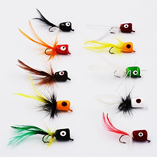 Algopix Similar Product 1 - Flyafish Bass Popper Dry Fly Fishing
