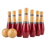 Algopix Similar Product 6 - Hey Play Lawn Bowling Wooden Lawn