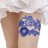 Algopix Similar Product 15 - Wedding Royal Blue Bridal Garter Set