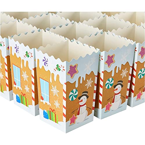 Algopix Similar Product 10 - 100 Pack Gingerbread Popcorn Boxes for