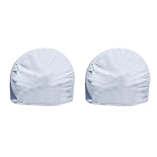 Algopix Similar Product 17 - Dumble White RV Tire Covers Set of 2